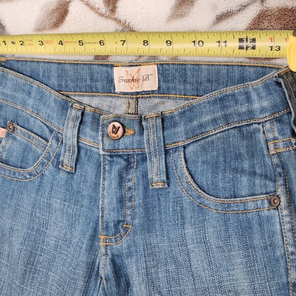 Frankie B Limited Edition Jeans - Embroidered Flower Pockets & Boot Cut Leg - Picture 3 of 13